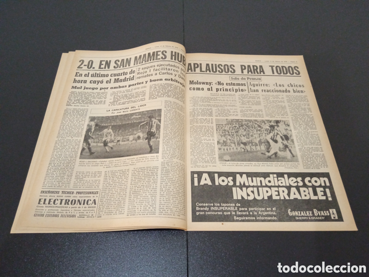 Coleccionismo deportivo: MARCA 13/02/1978 - Foto 5