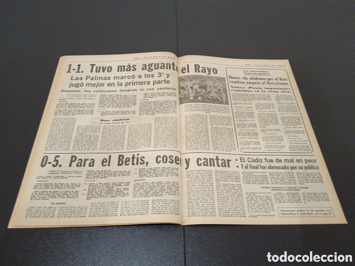 Coleccionismo deportivo: MARCA 13/02/1978 - Foto 7