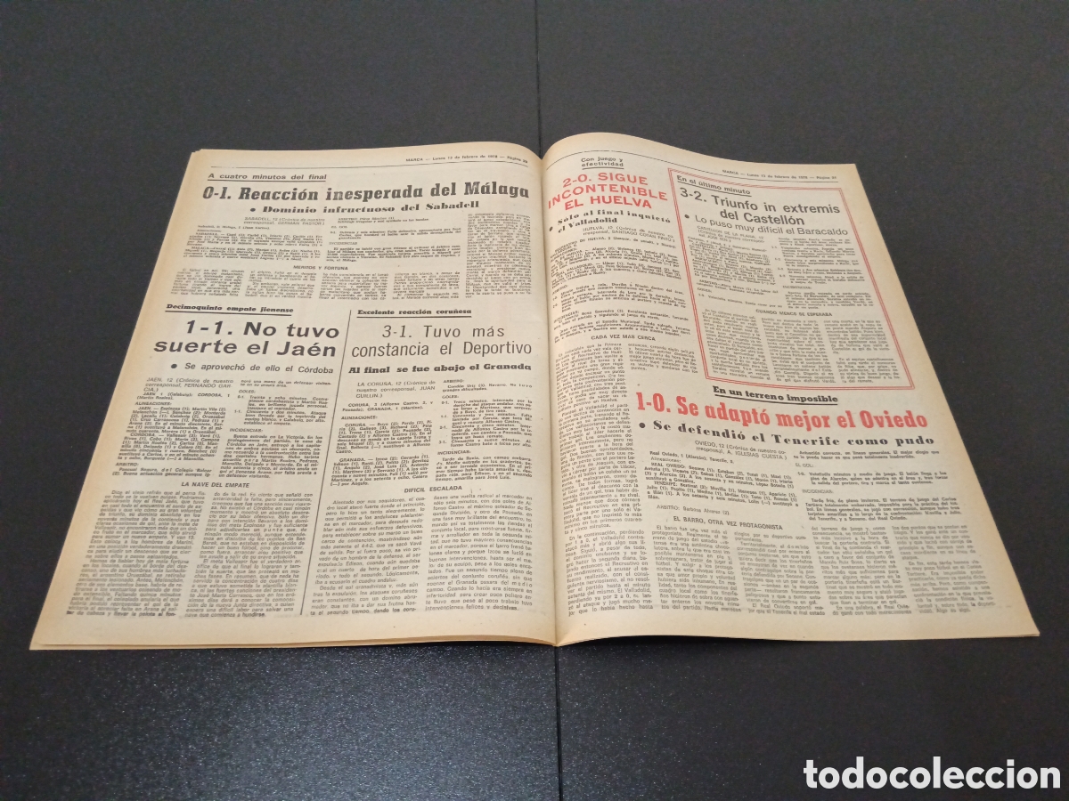 Coleccionismo deportivo: MARCA 13/02/1978 - Foto 11