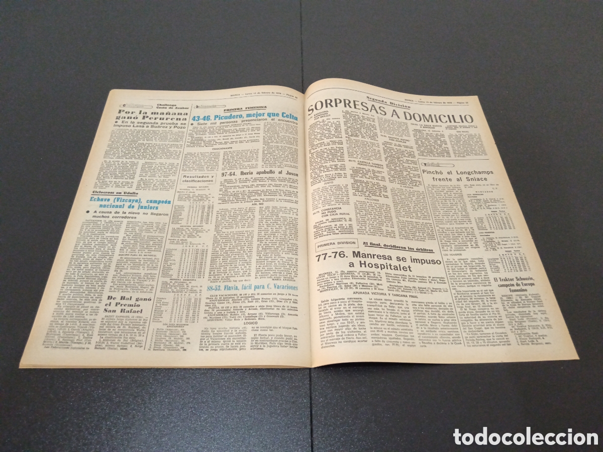 Coleccionismo deportivo: MARCA 13/02/1978 - Foto 15