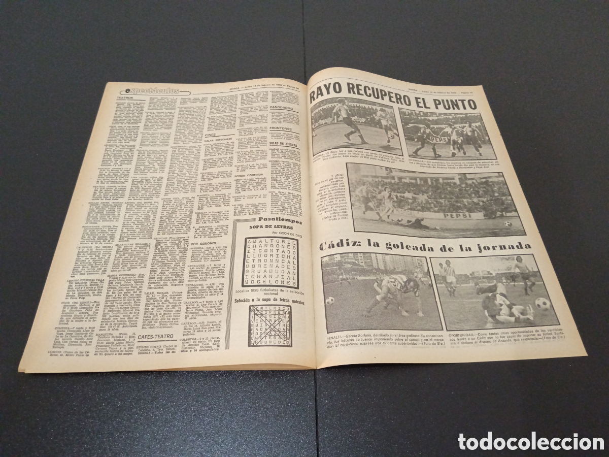 Coleccionismo deportivo: MARCA 13/02/1978 - Foto 16