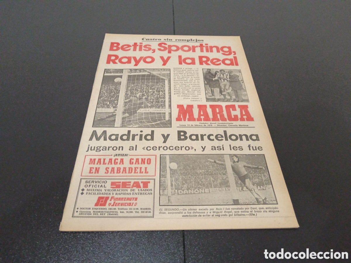 Coleccionismo deportivo: MARCA 13/02/1978 - Foto 1