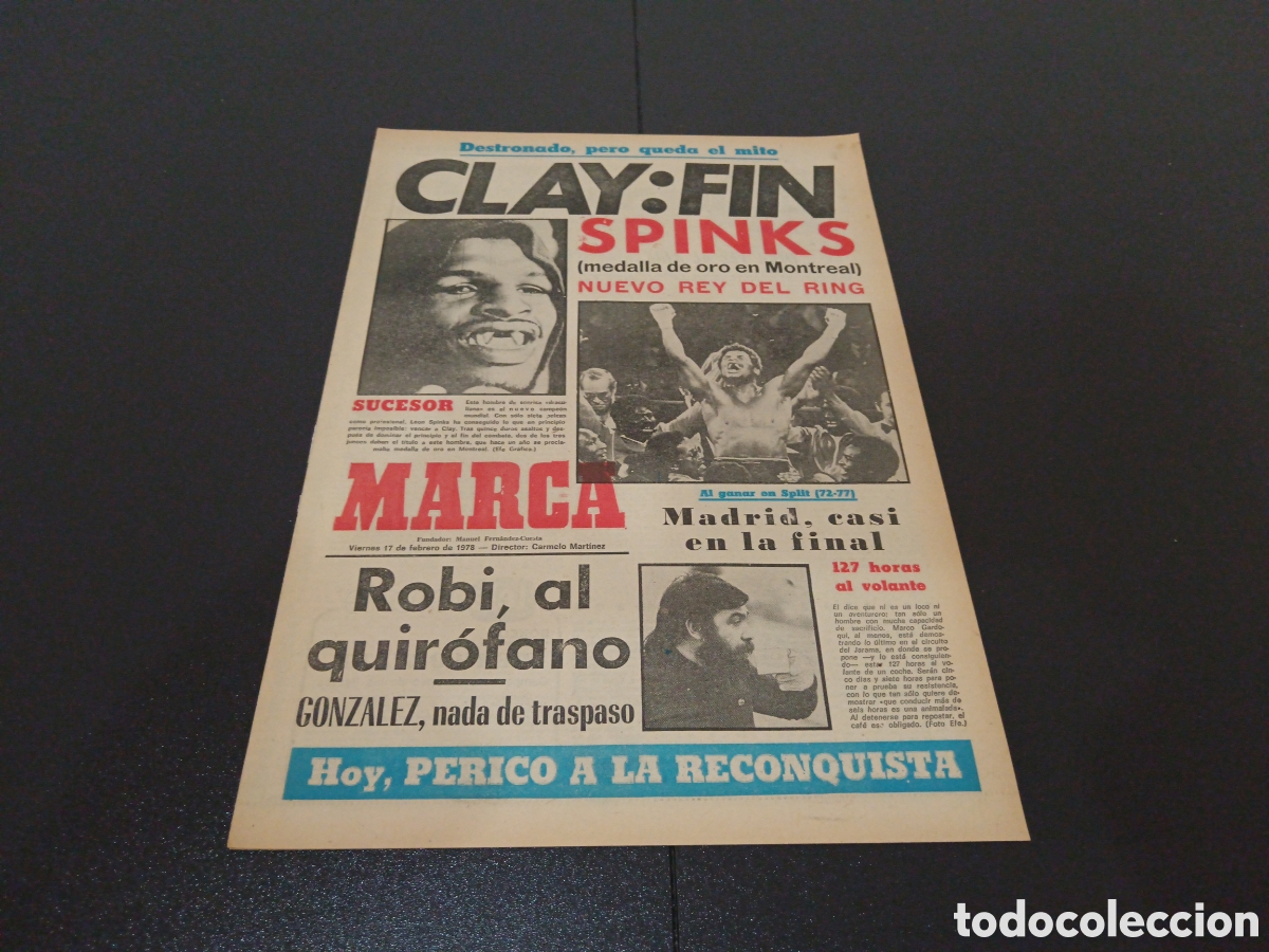 Coleccionismo deportivo: MARCA 17/02/1978 - Foto 1