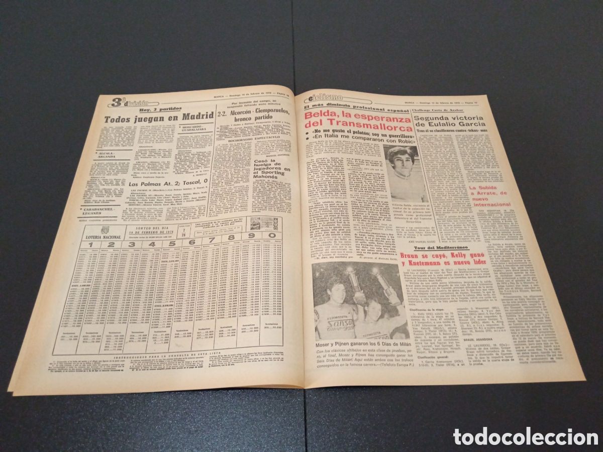 Coleccionismo deportivo: MARCA 19/02/1978 - Foto 5
