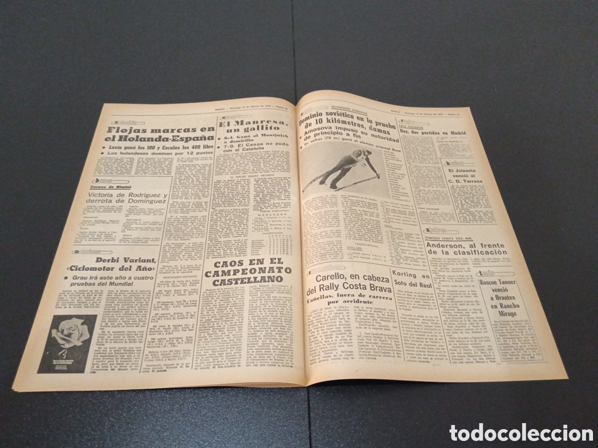 Coleccionismo deportivo: MARCA 19/02/1978 - Foto 7