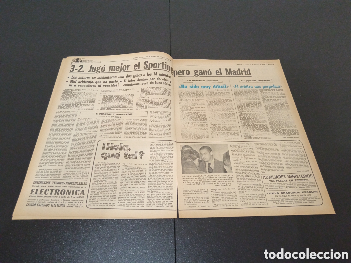 Coleccionismo deportivo: MARCA 27/02/1978 - Foto 3