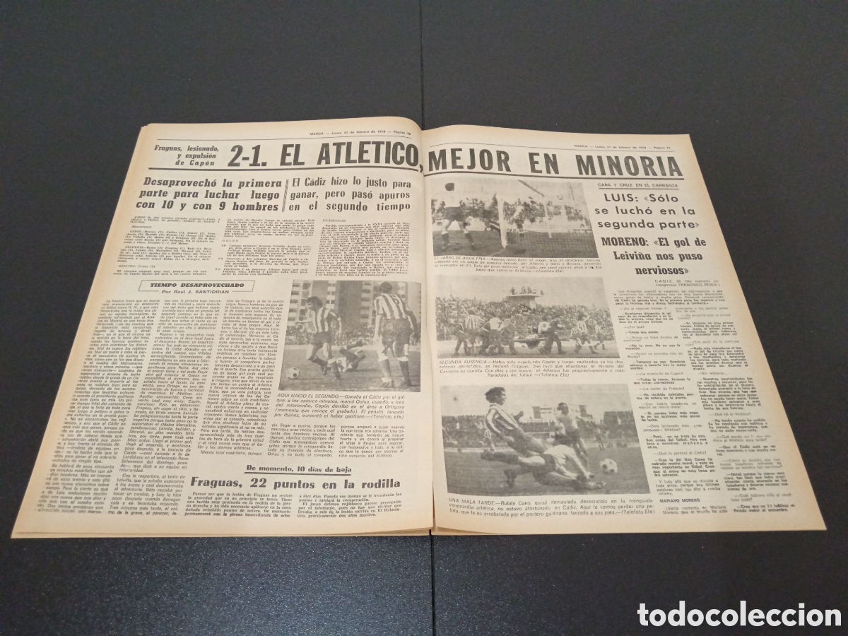 Coleccionismo deportivo: MARCA 27/02/1978 - Foto 6