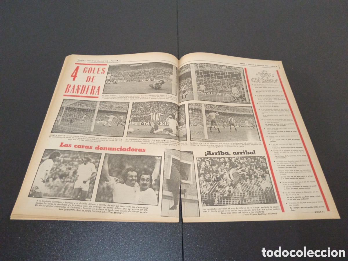 Coleccionismo deportivo: MARCA 27/02/1978 - Foto 10