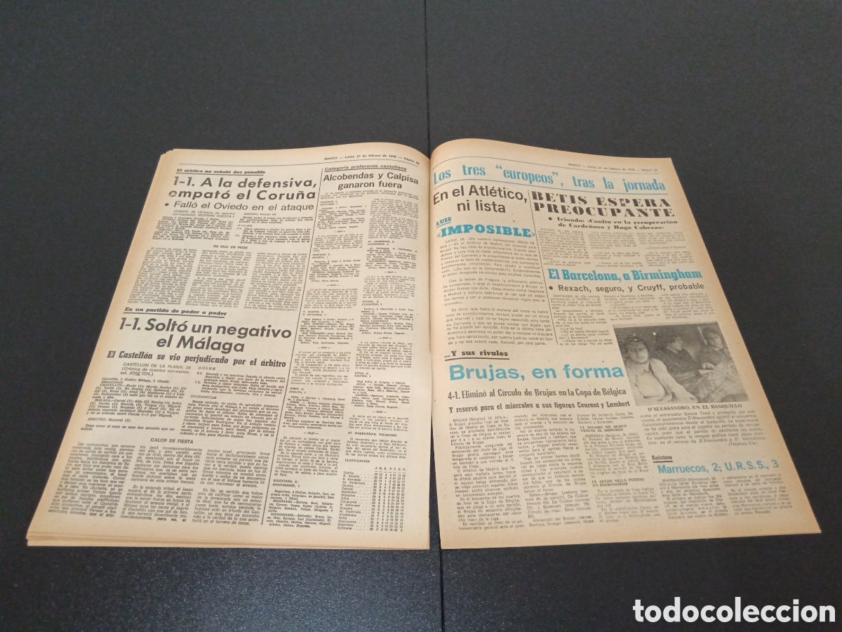 Coleccionismo deportivo: MARCA 27/02/1978 - Foto 12