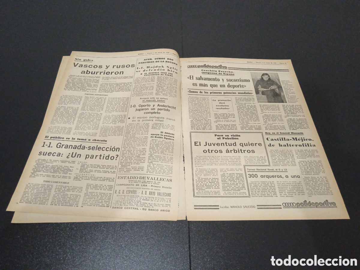 Coleccionismo deportivo: MARCA 03/03/1978 - Foto 3