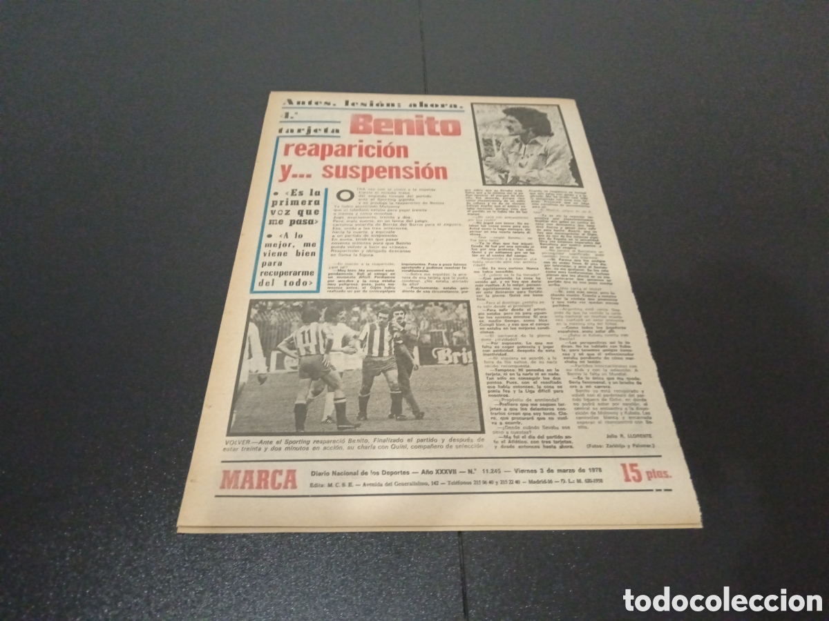 Coleccionismo deportivo: MARCA 03/03/1978 - Foto 6