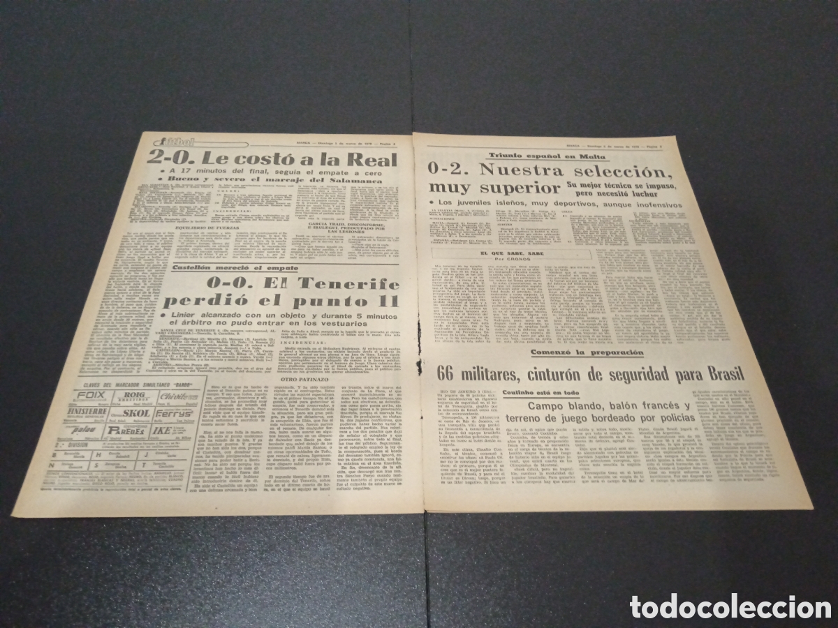 Coleccionismo deportivo: MARCA 05/03/1978 - Foto 3