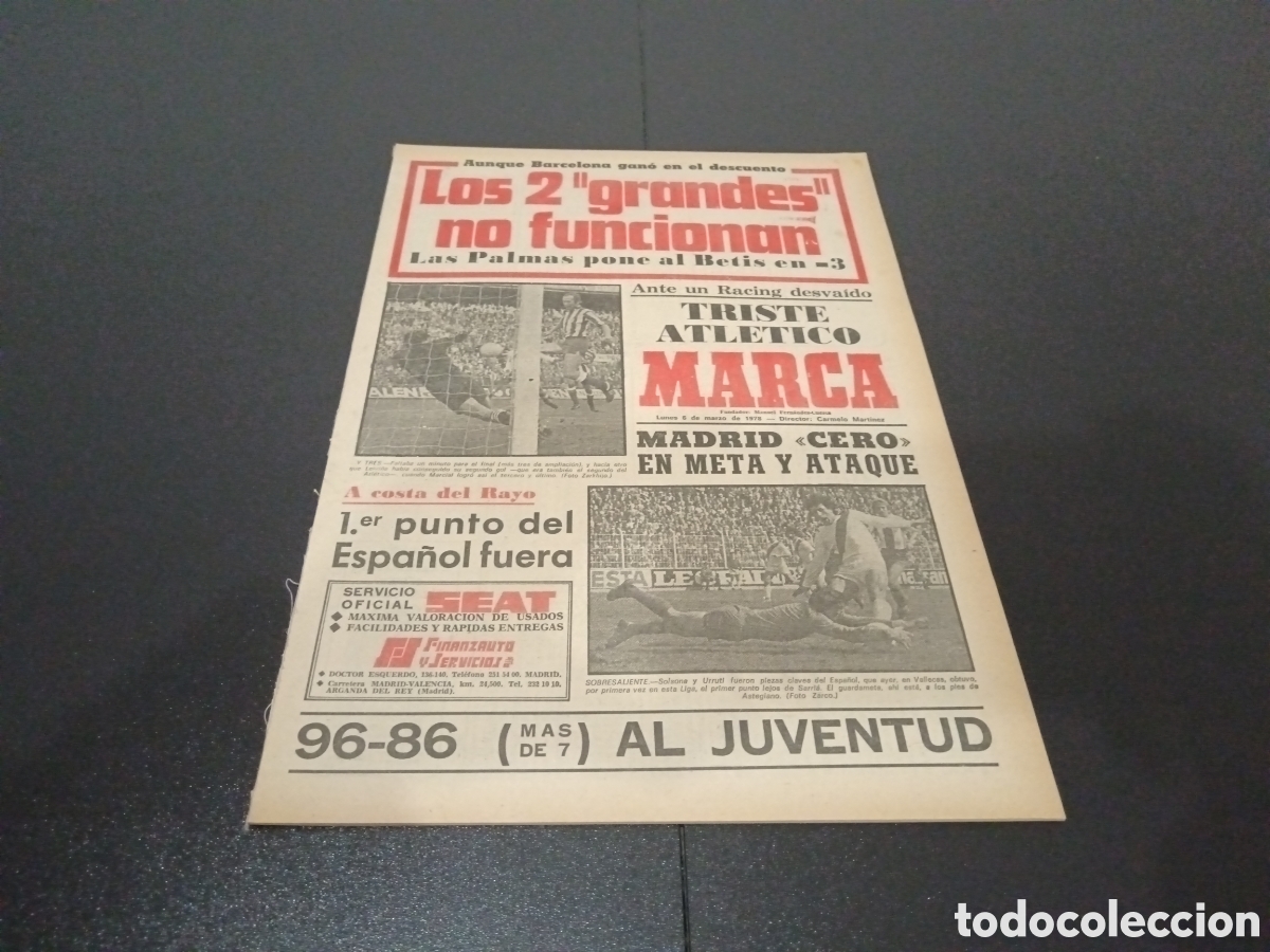 Coleccionismo deportivo: MARCA 06/03/1978 - Foto 1