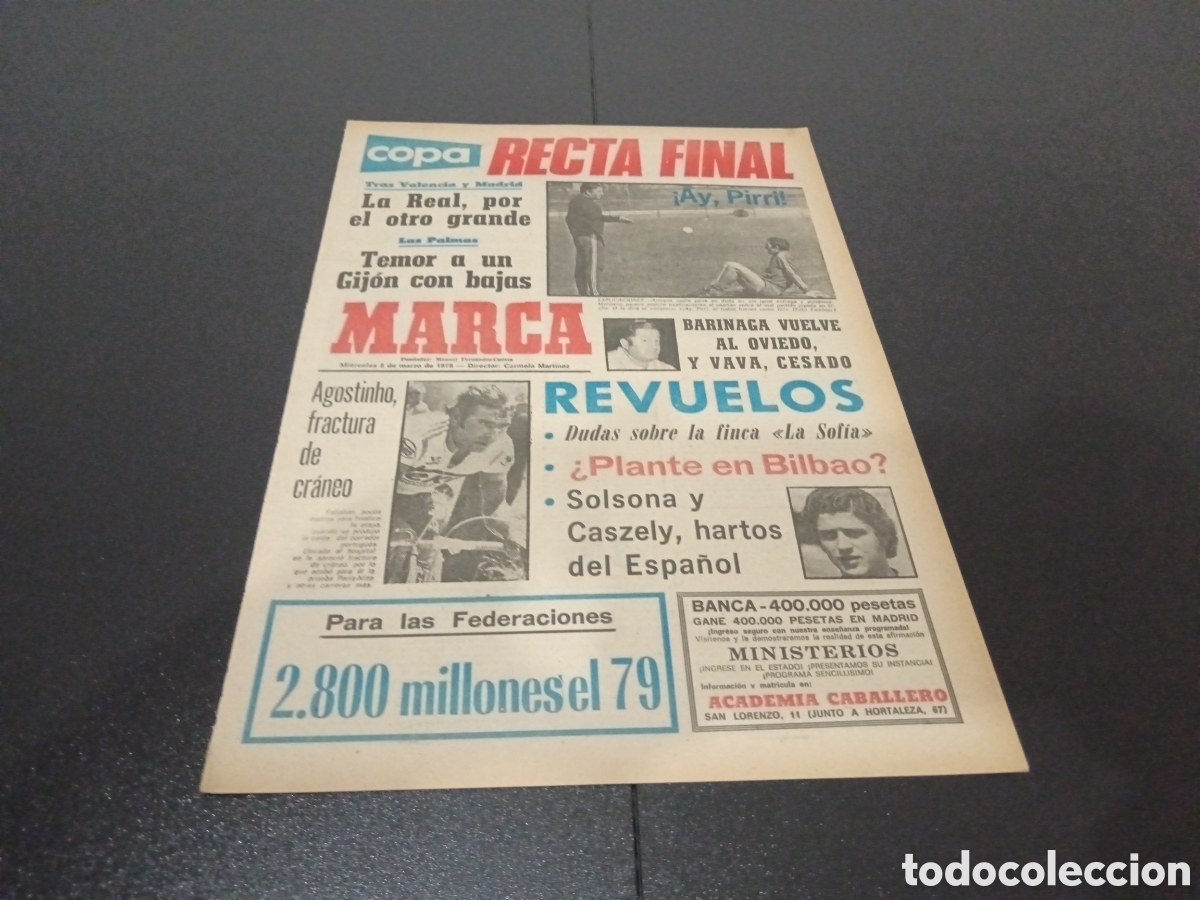 Coleccionismo deportivo: MARCA 08/03/1978 - Foto 1
