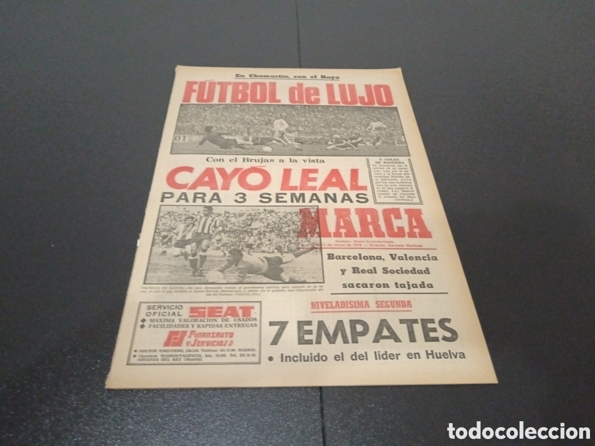 Coleccionismo deportivo: MARCA 13/03/1978 - Foto 1