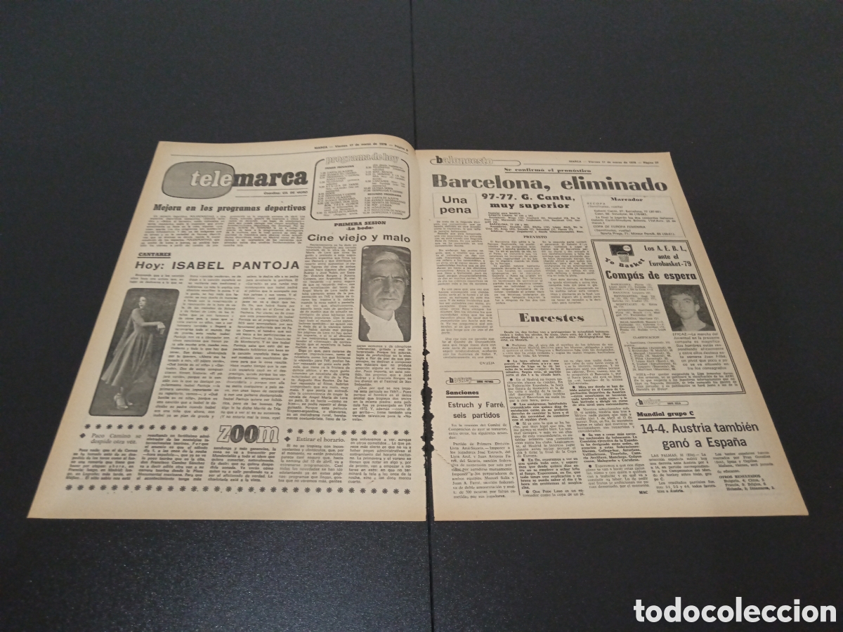 Coleccionismo deportivo: MARCA 17/03/1978 - Foto 2