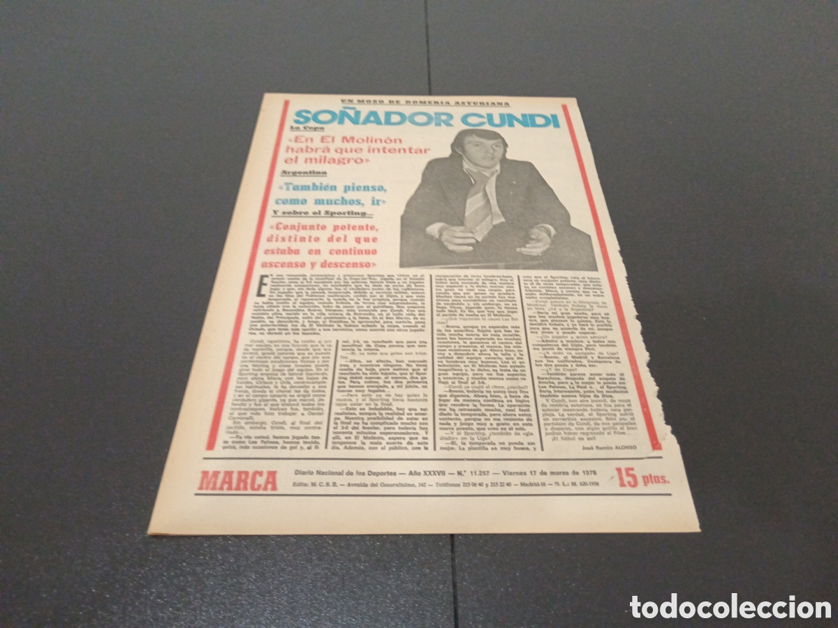 Coleccionismo deportivo: MARCA 17/03/1978 - Foto 4