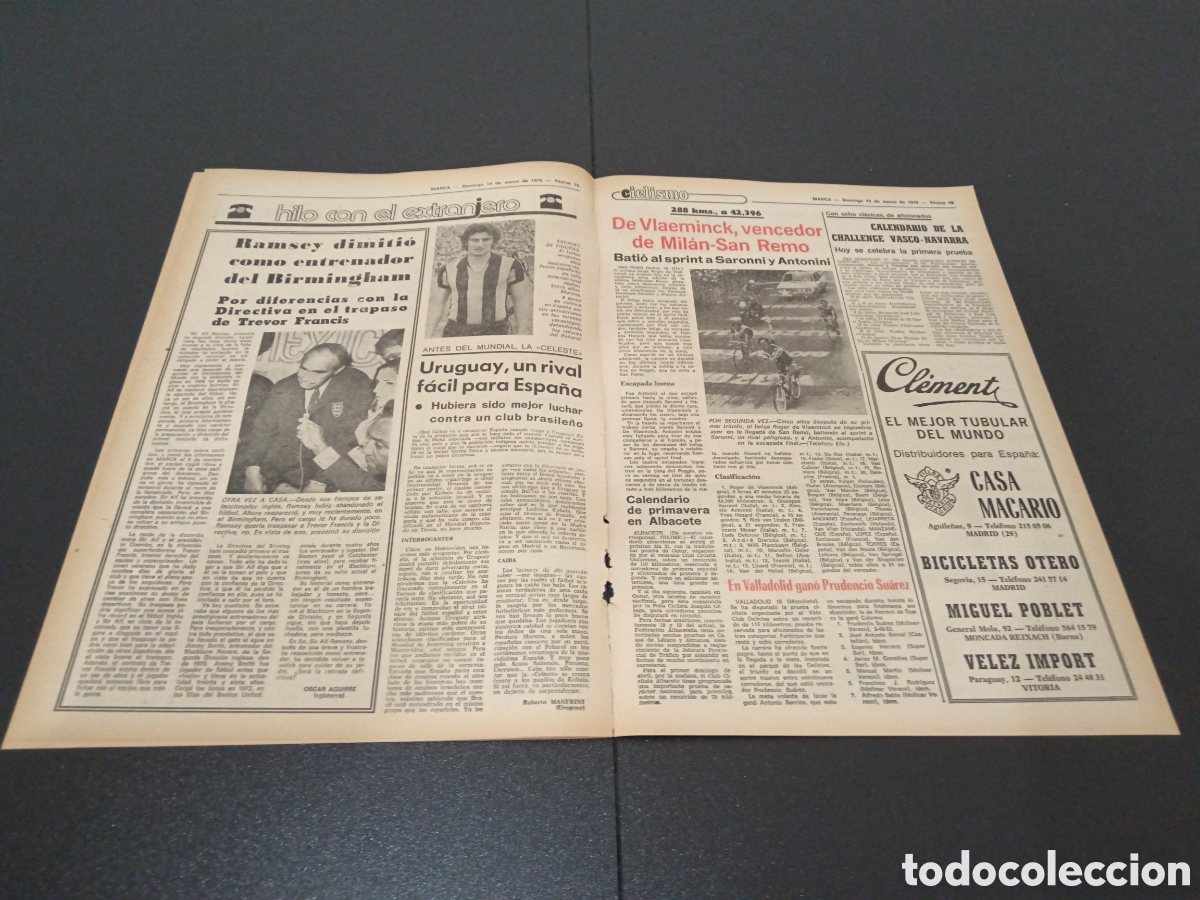 Coleccionismo deportivo: MARCA 19/03/1978 - Foto 4