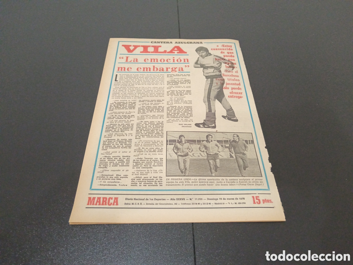 Coleccionismo deportivo: MARCA 19/03/1978 - Foto 6