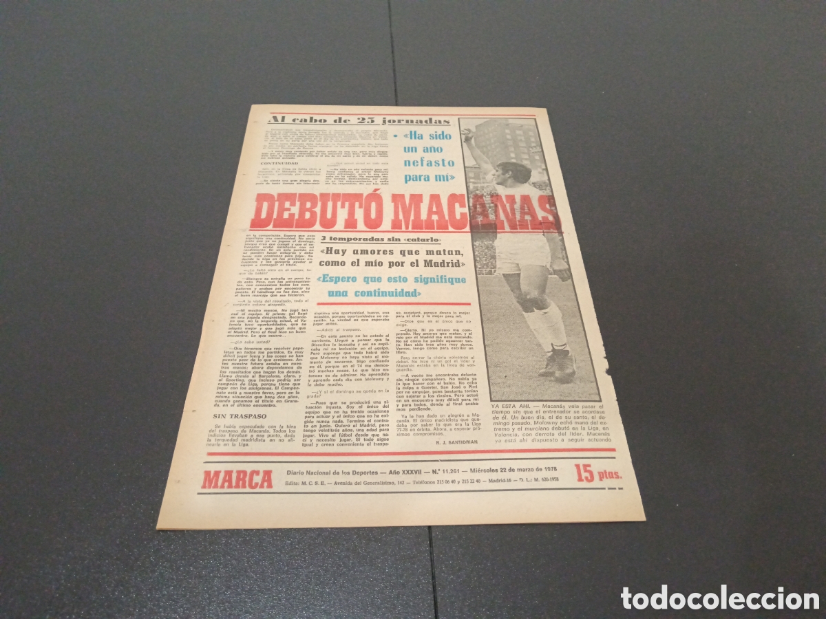Coleccionismo deportivo: MARCA 22/03/1978 - Foto 4