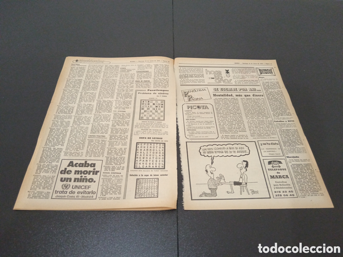 Coleccionismo deportivo: MARCA 26/03/1978 - Foto 5