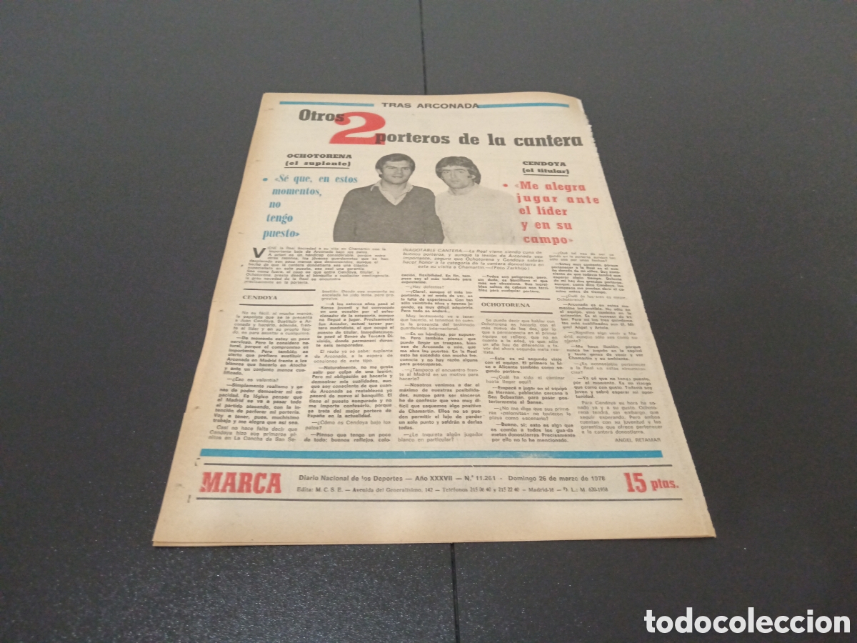 Coleccionismo deportivo: MARCA 26/03/1978 - Foto 6