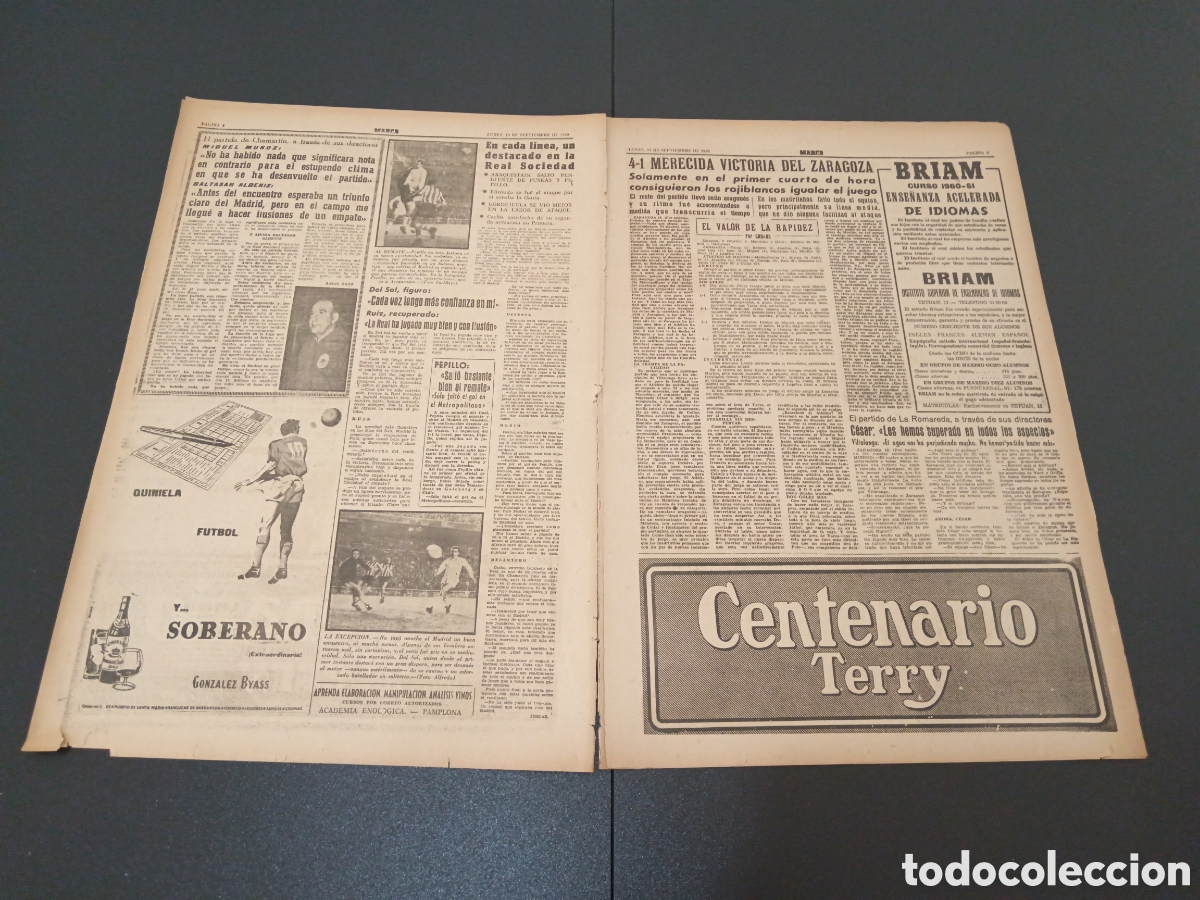 Coleccionismo deportivo: MARCA 19 DE SEPTIEMBRE 1960 - Foto 3