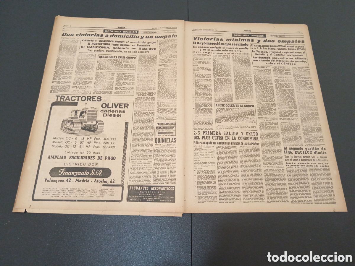 Coleccionismo deportivo: MARCA 19 DE SEPTIEMBRE 1960 - Foto 5