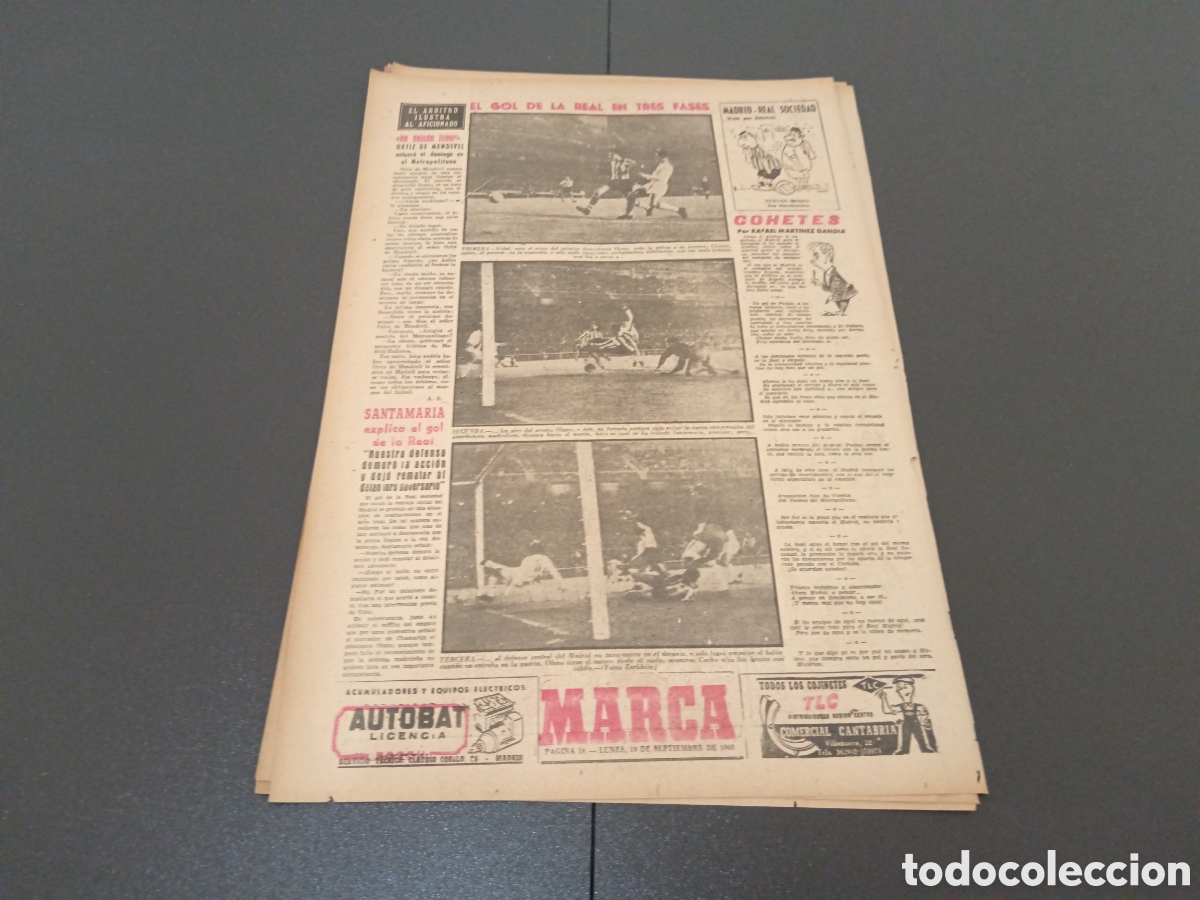 Coleccionismo deportivo: MARCA 19 DE SEPTIEMBRE 1960 - Foto 7