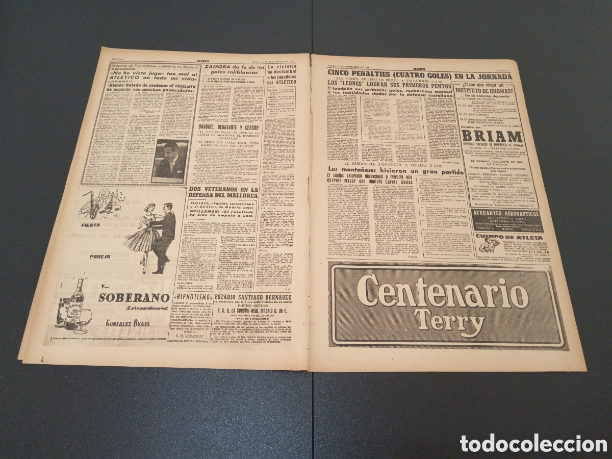 Coleccionismo deportivo: MARCA 26 DE SEPTIEMBRE 1960 - Foto 3