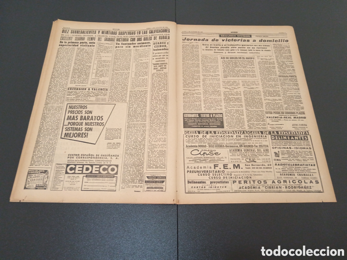 Coleccionismo deportivo: MARCA 03 DE OCTUBRE 1960 - Foto 5