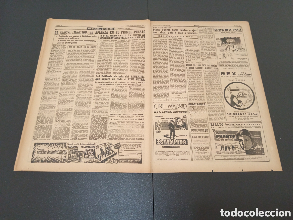 Coleccionismo deportivo: MARCA 03 DE OCTUBRE 1960 - Foto 6