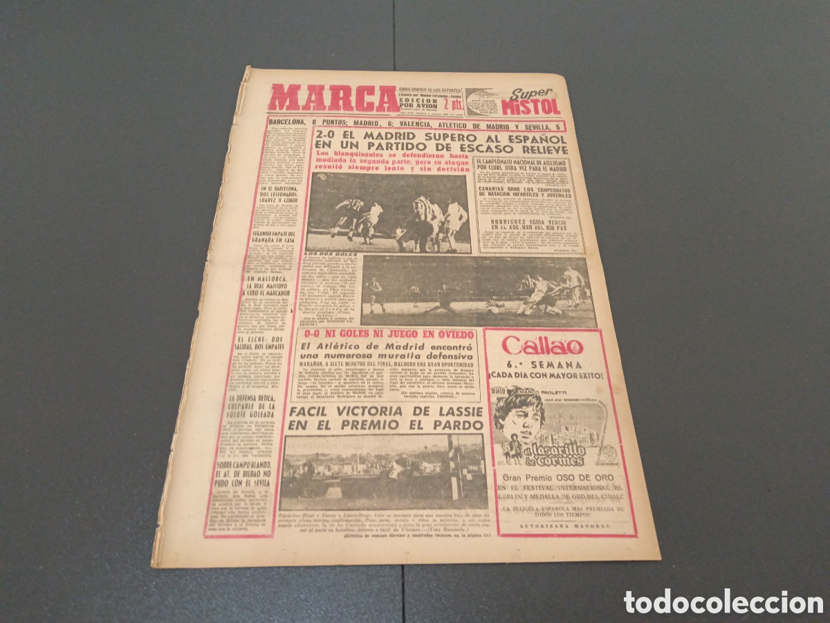 Coleccionismo deportivo: MARCA 03 DE OCTUBRE 1960 - Foto 1