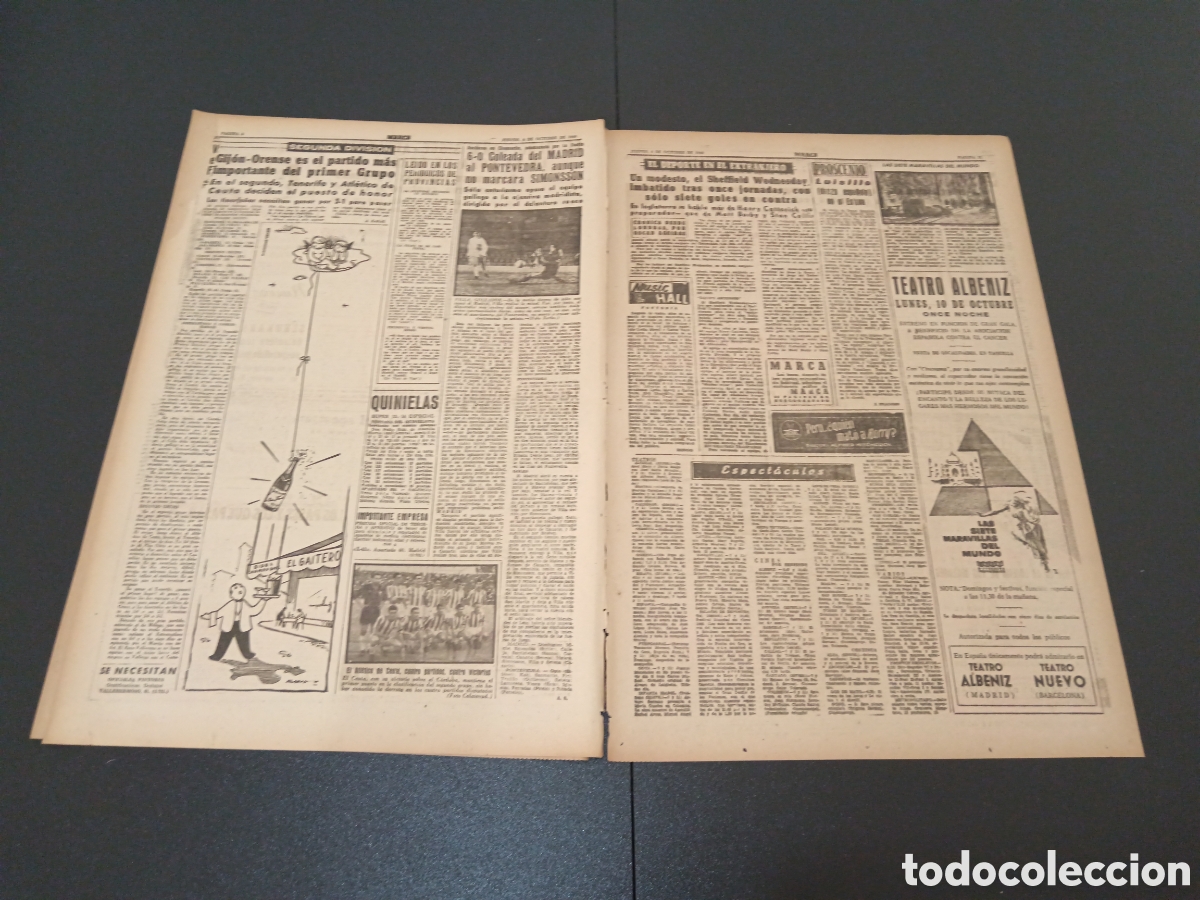 Coleccionismo deportivo: MARCA 06 DE OCTUBRE 1960 - Foto 3