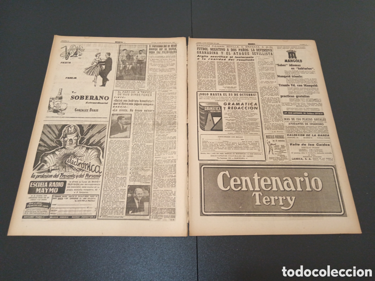 Coleccionismo deportivo: MARCA 10 DE OCTUBRE 1960 - Foto 3