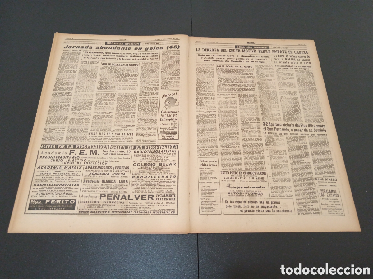 Coleccionismo deportivo: MARCA 10 DE OCTUBRE 1960 - Foto 5