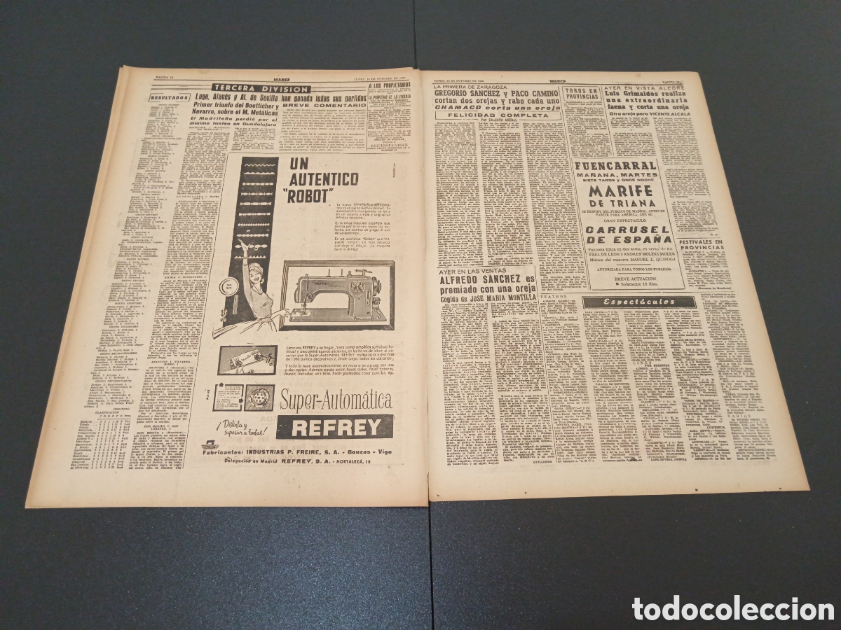 Coleccionismo deportivo: MARCA 10 DE OCTUBRE 1960 - Foto 6