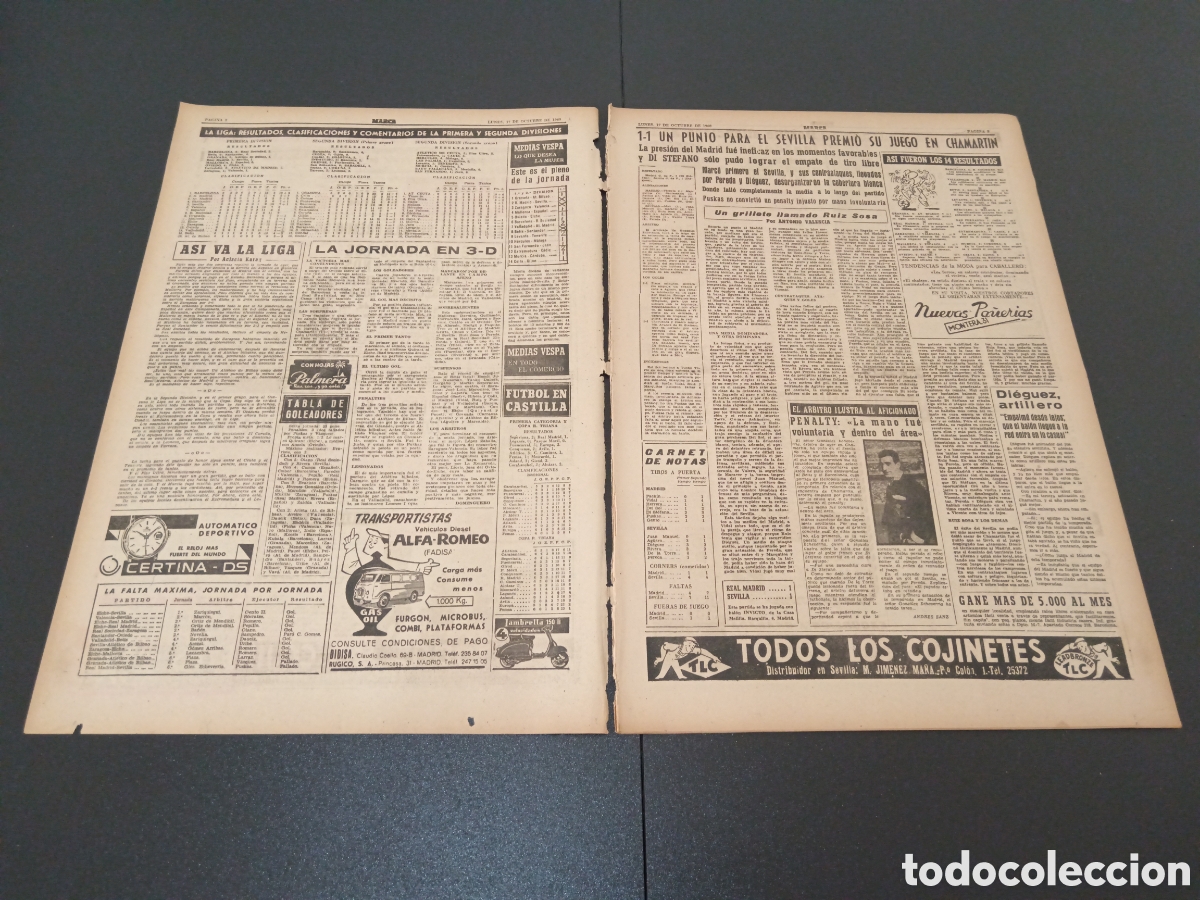 Coleccionismo deportivo: MARCA 17 DE OCTUBRE 1960 - Foto 2