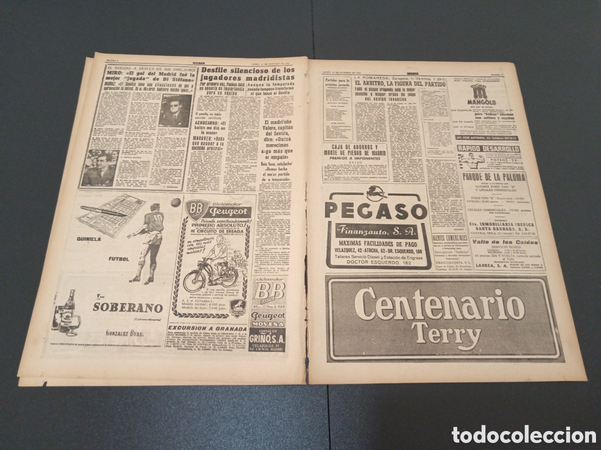 Coleccionismo deportivo: MARCA 17 DE OCTUBRE 1960 - Foto 3