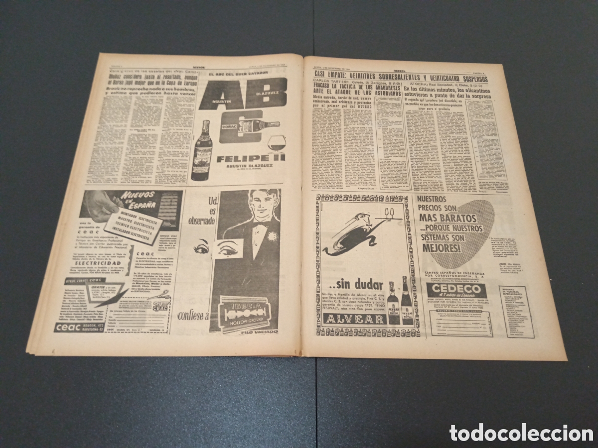 Coleccionismo deportivo: MARCA 05 DE DICIEMBRE 1960 - Foto 5