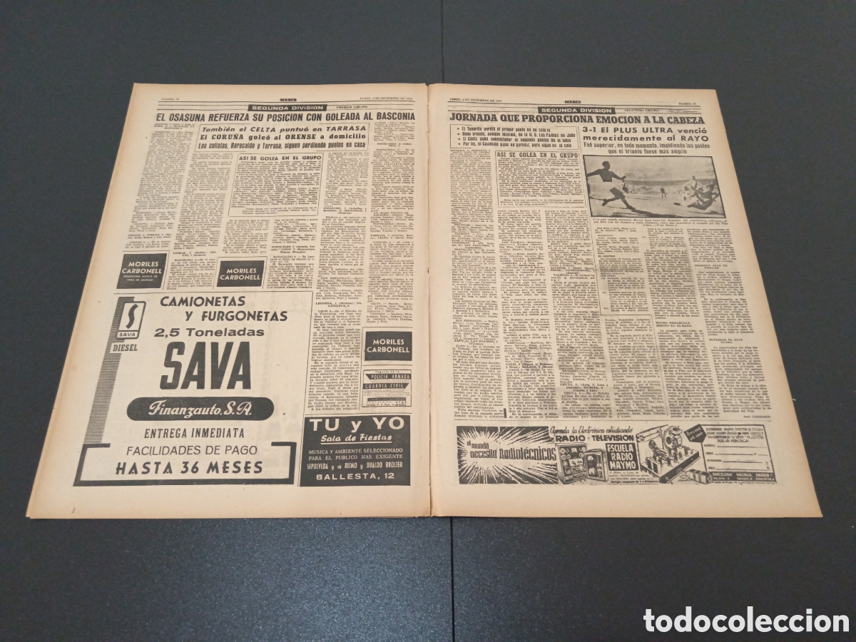 Coleccionismo deportivo: MARCA 05 DE DICIEMBRE 1960 - Foto 6