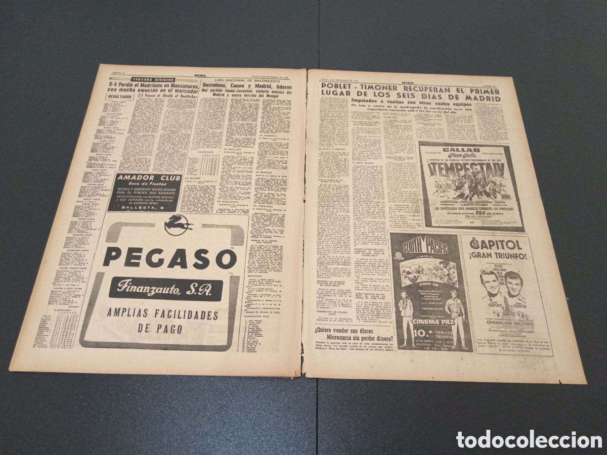 Coleccionismo deportivo: MARCA 05 DE DICIEMBRE 1960 - Foto 7