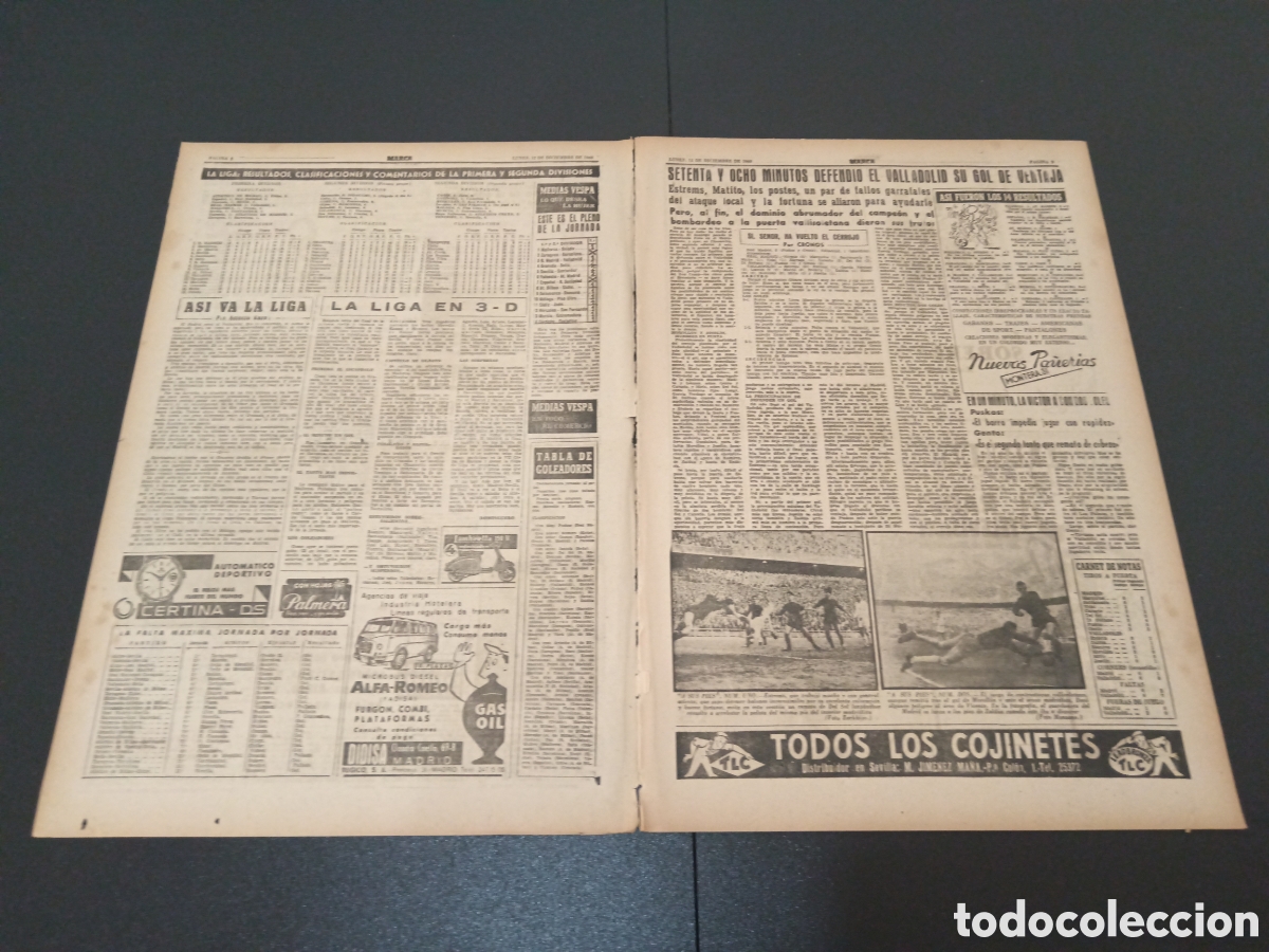 Coleccionismo deportivo: MARCA 12 DE DICIEMBRE 1960 - Foto 2