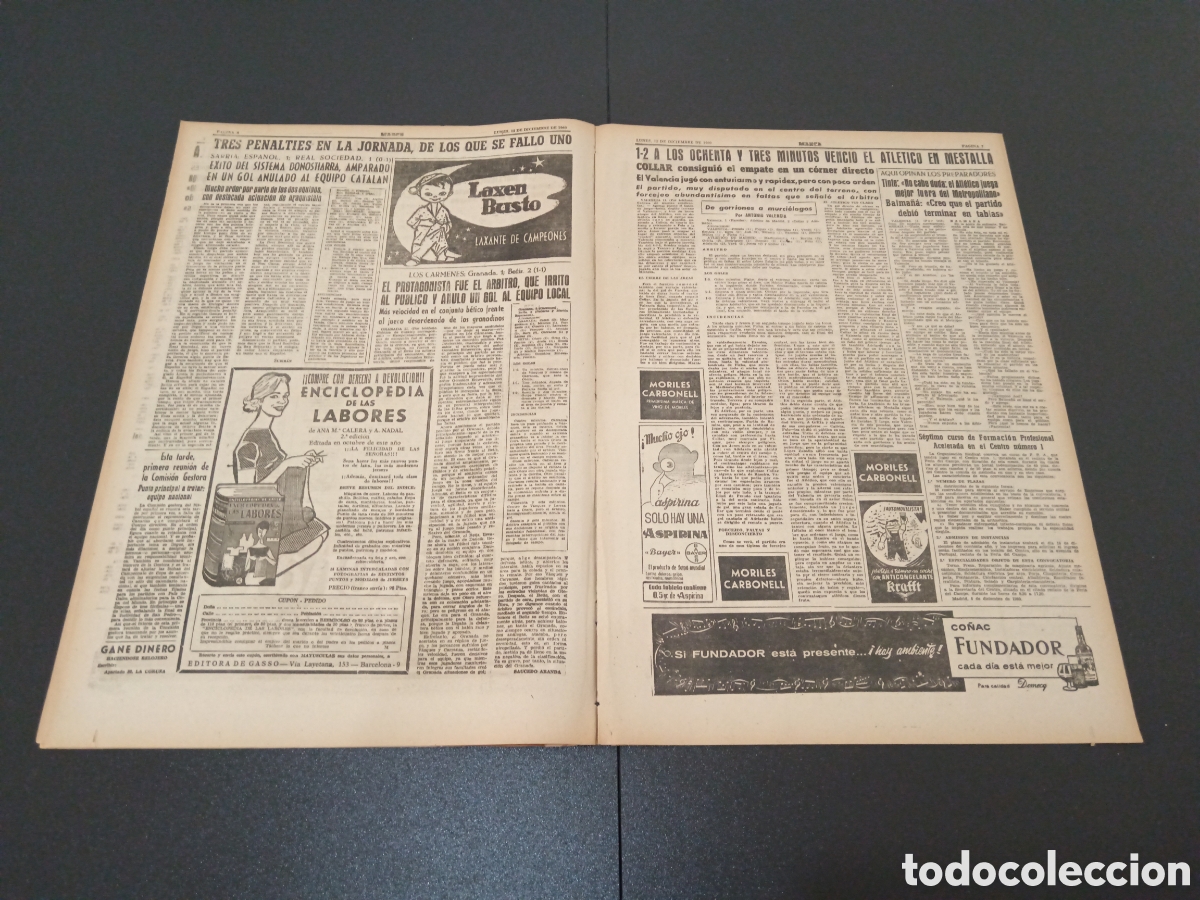 Coleccionismo deportivo: MARCA 12 DE DICIEMBRE 1960 - Foto 4