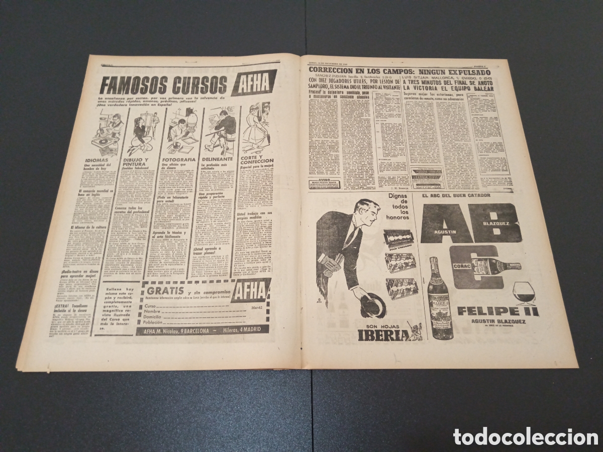 Coleccionismo deportivo: MARCA 12 DE DICIEMBRE 1960 - Foto 5