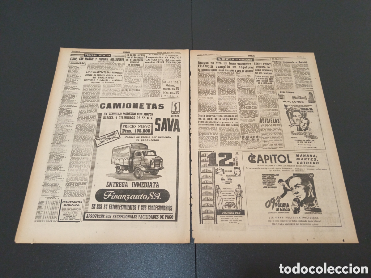 Coleccionismo deportivo: MARCA 12 DE DICIEMBRE 1960 - Foto 7