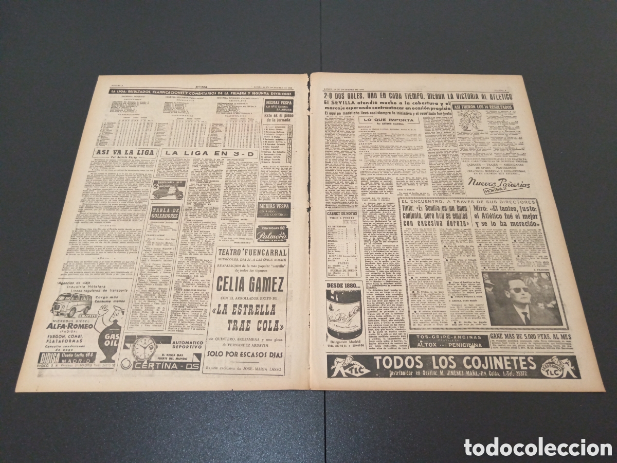 Coleccionismo deportivo: MARCA 19 DE DICIEMBRE 1960 - Foto 2