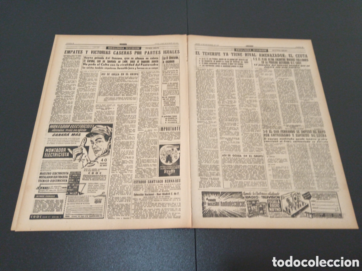 Coleccionismo deportivo: MARCA 19 DE DICIEMBRE 1960 - Foto 6