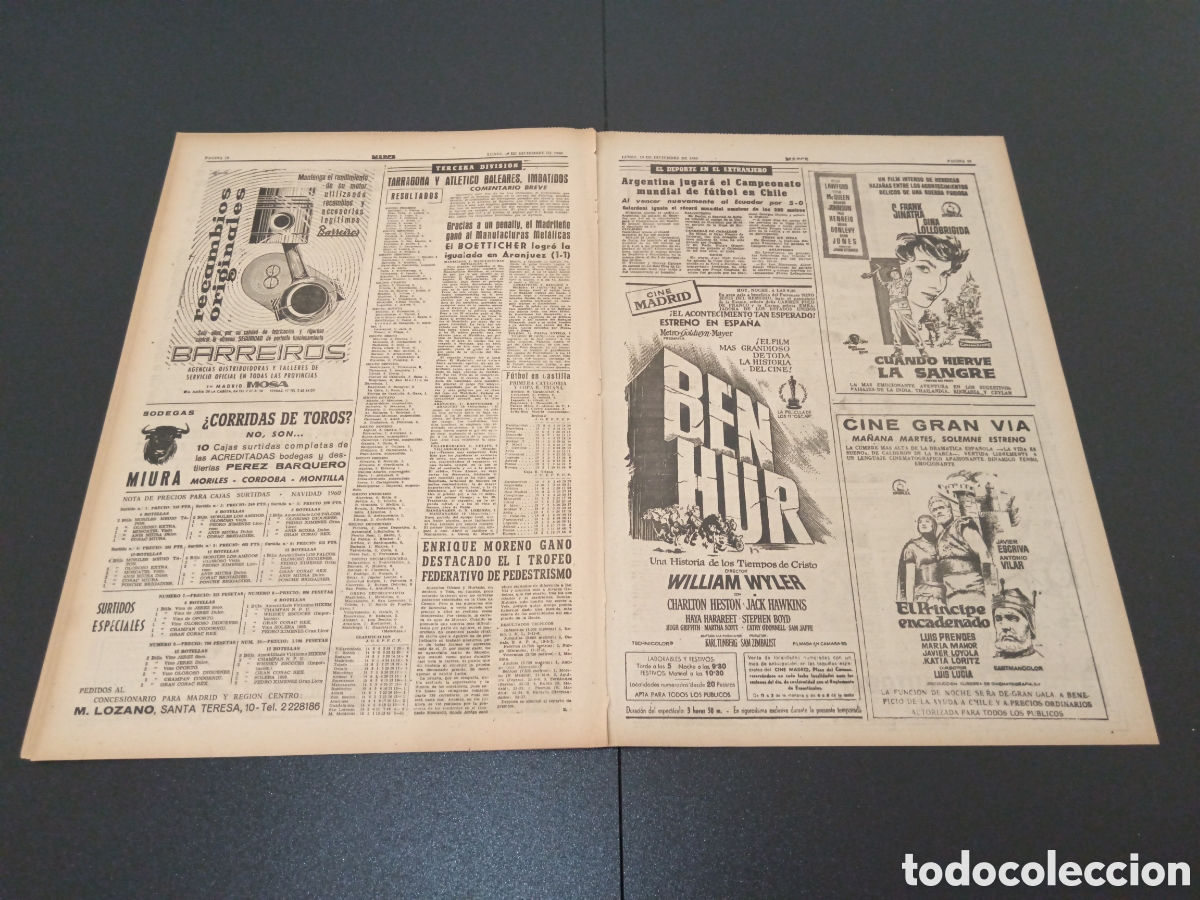 Coleccionismo deportivo: MARCA 19 DE DICIEMBRE 1960 - Foto 7