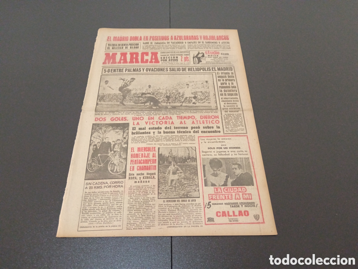 Coleccionismo deportivo: MARCA 19 DE DICIEMBRE 1960 - Foto 1